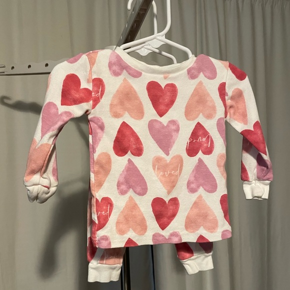 Rabbit + Bear Other - Fitted Heart Pajamas